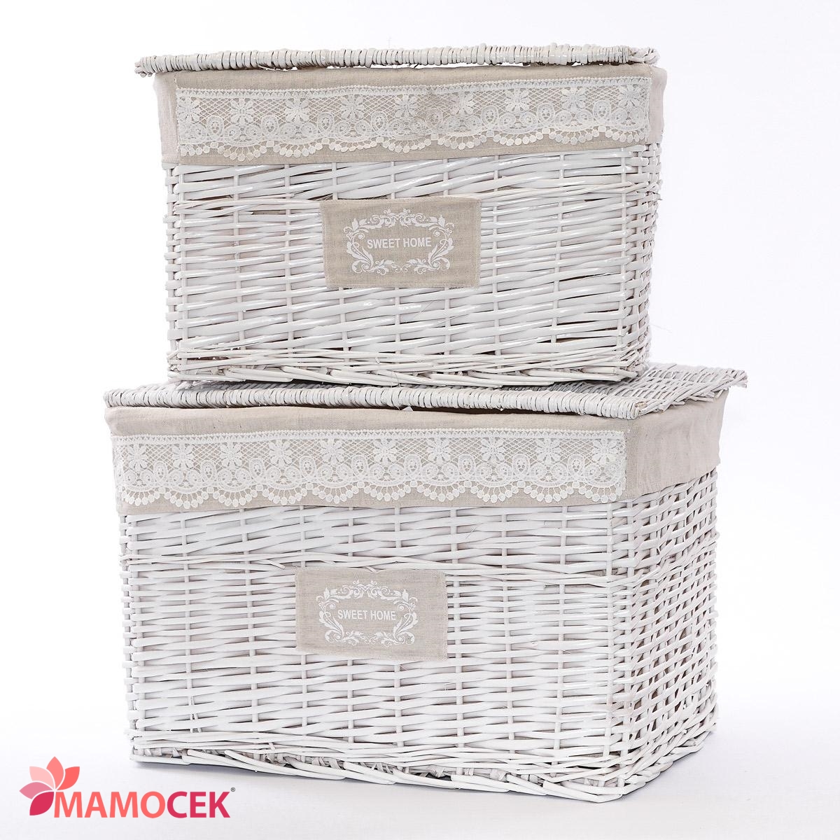 BAULE CASSAPANCA CONTENITORE CESTA vimini Bianco Beige foderato bagno Shabby BAULE CASSAPANCA CONTENITORE CESTA vimini Bianco Beige foderato bagno Shabby