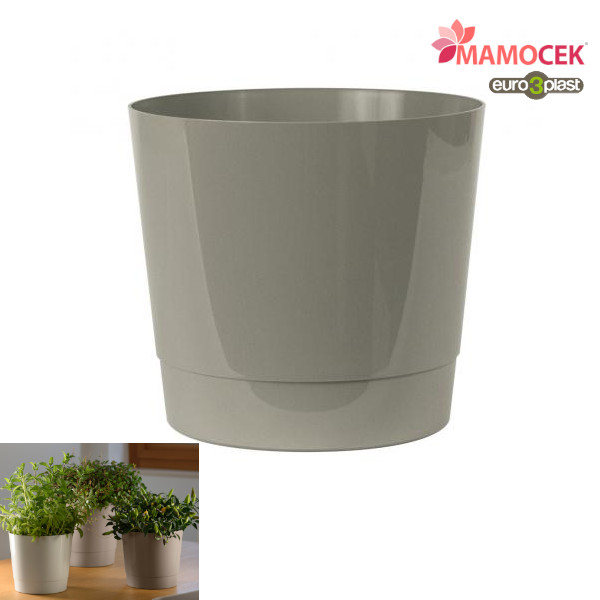 COPRIVASO Euro3plast fioriera mey bianco cm.25 vaso portavaso piante fiori  » Mamocek