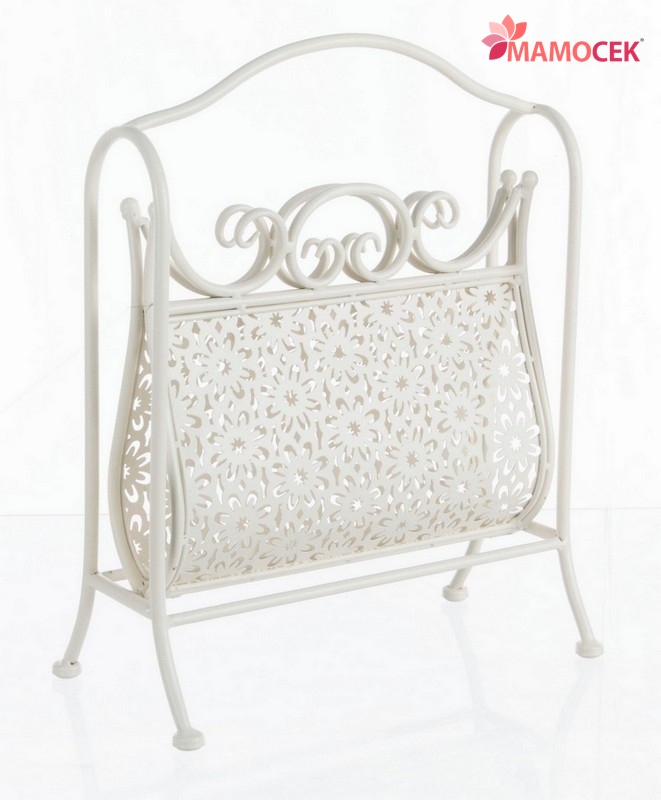 PORTARIVISTE GIORNALI A Muro Doppio In Ferro Battuto 2 Scomparti Per - Foto 10