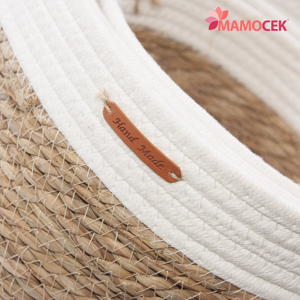 Organizer Casa Per Libri Portariviste In Vimini Luxshiny - Cestino Con Coperchio 38x27x15 Cm Cestino Intrecciato Decorativo