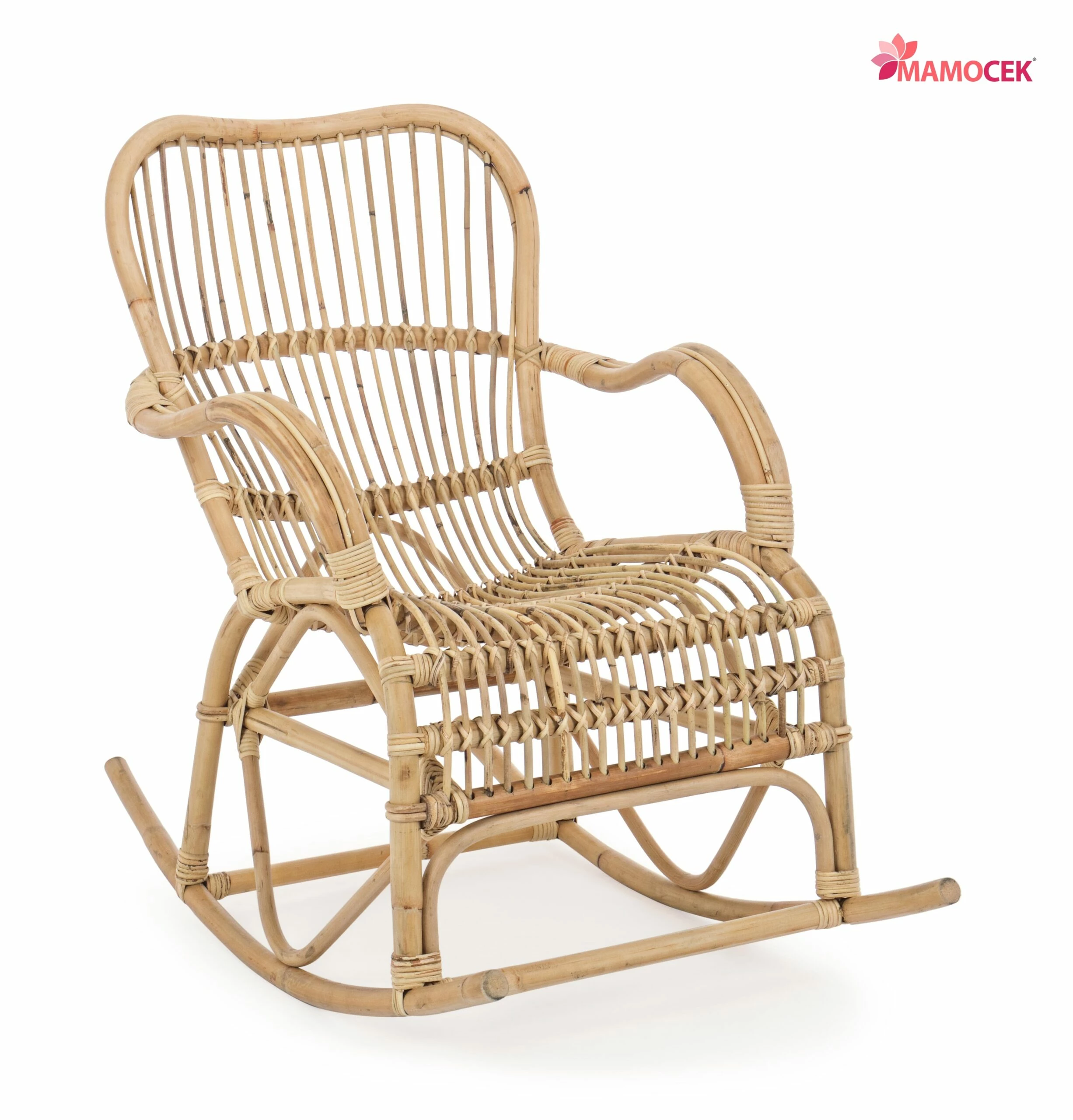 SEDIA a DONDOLO Vimini naturale poltrona cm.65x100 h90 seggiola ottima qualità