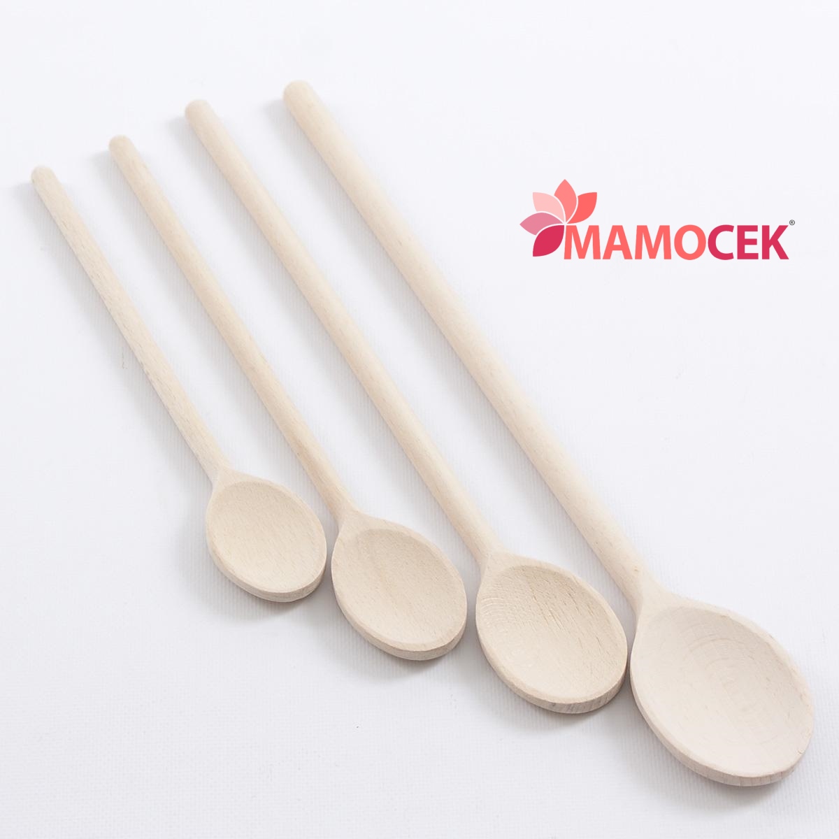 CUCCHIAIO mestolo Legno 40cm legno grezzo utensile cucina lavoretti scuola