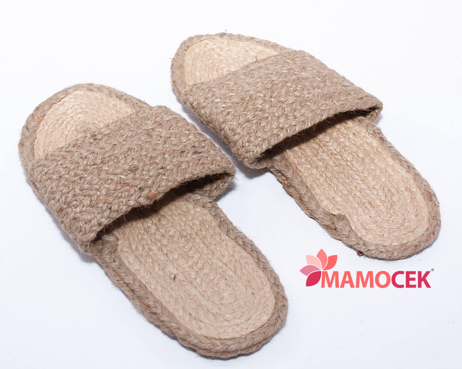 CIABATTE Paglia juta naturale pantofole aperte fascia unisex fibra naturale T.U. Mamocek