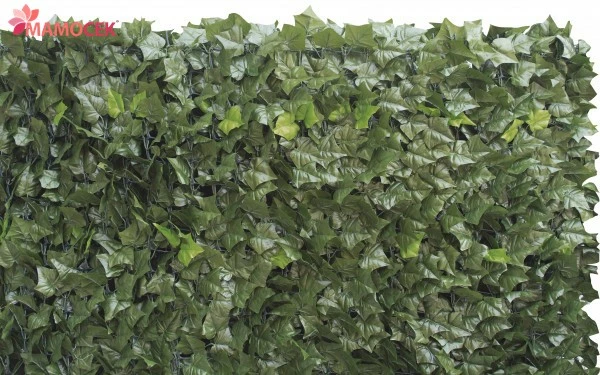 SIEPE Artificiale pvc doppia edera m.1x3 sempreverde decorazione casa giardino
