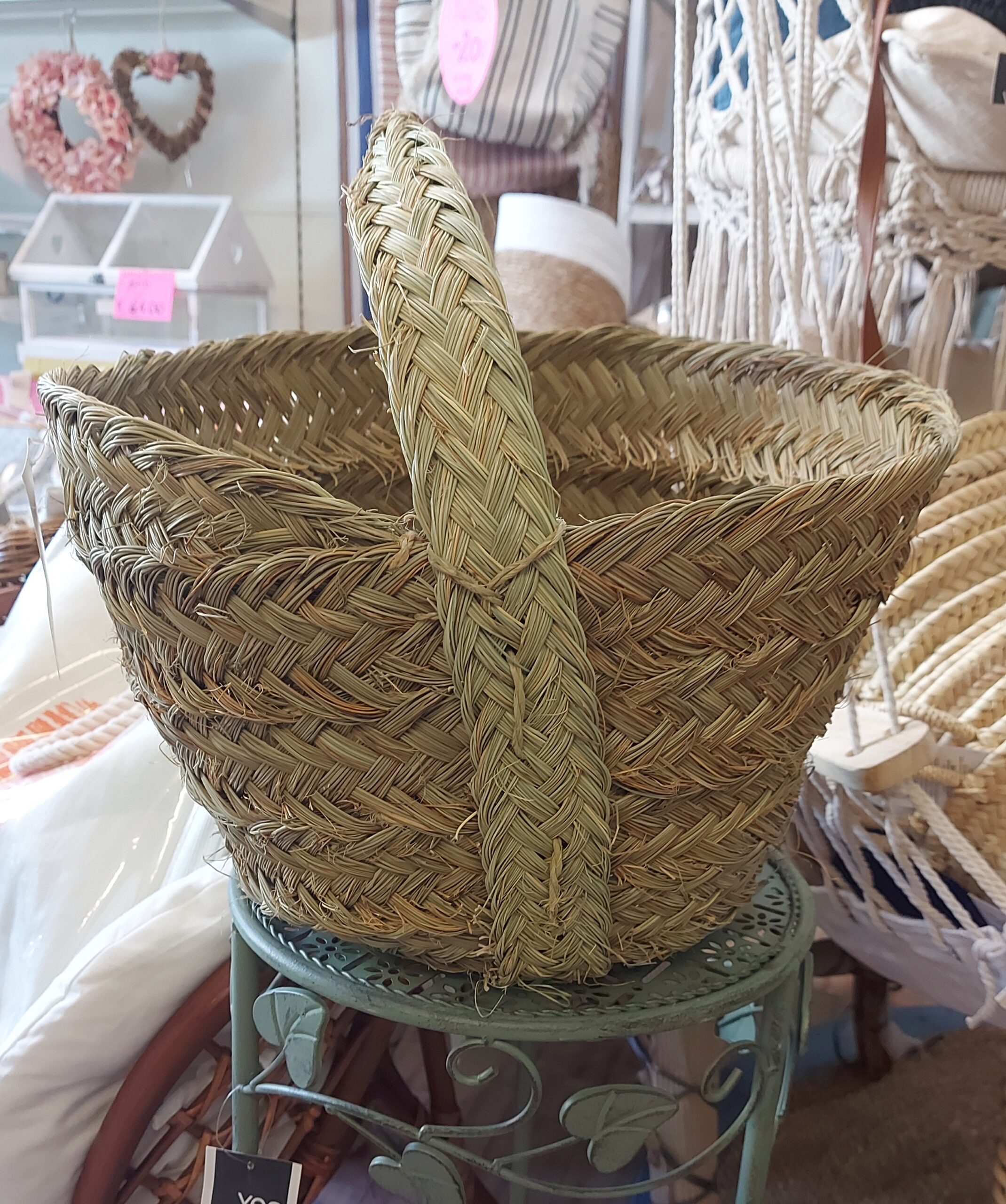 Ceste vimini in rattan kubu per piante vaso 28 cm