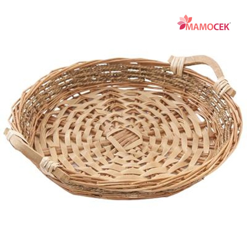 Set Di 2 Cestini Portarifiuti In Vimini Di Mare Arpan – Rotondi, 28x25 Cm