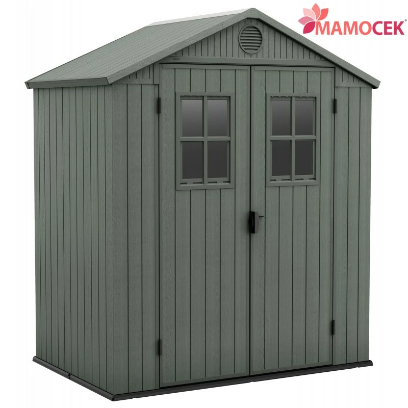 Casetta da giardino KETER resina Evotech DARWIN 6x4 cm.190x122x221H verde