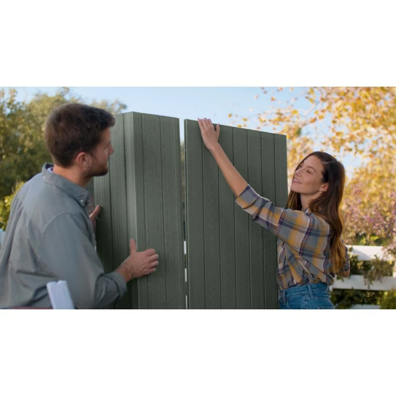 Casetta da giardino KETER resina Evotech DARWIN 6x4 cm.190x122x221H verde - immagine 4