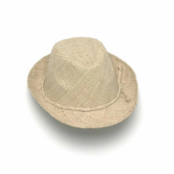 VESTOPAZZO CAPPELLO RAFIA COWBOY paglia artigianale ecru