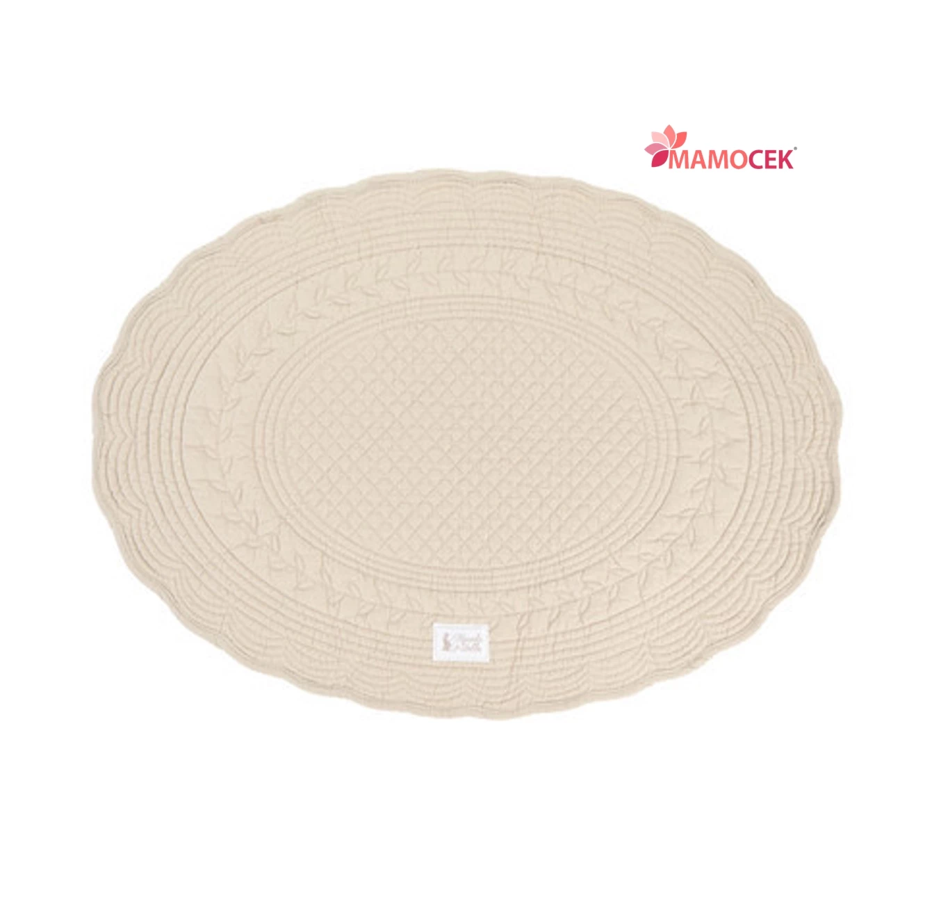 TOVAGLIETTA americana sottopiatto tortora quilt 34x50 tavola Nuvole di Stoffa