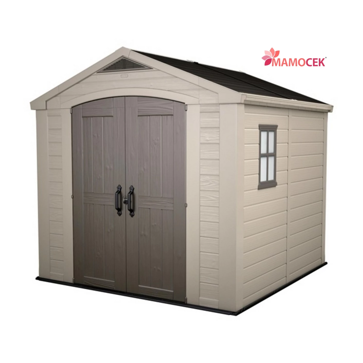 Casetta da giardino KETER resina FACTOR 8x8 cm.256.5x255x243 H Beige