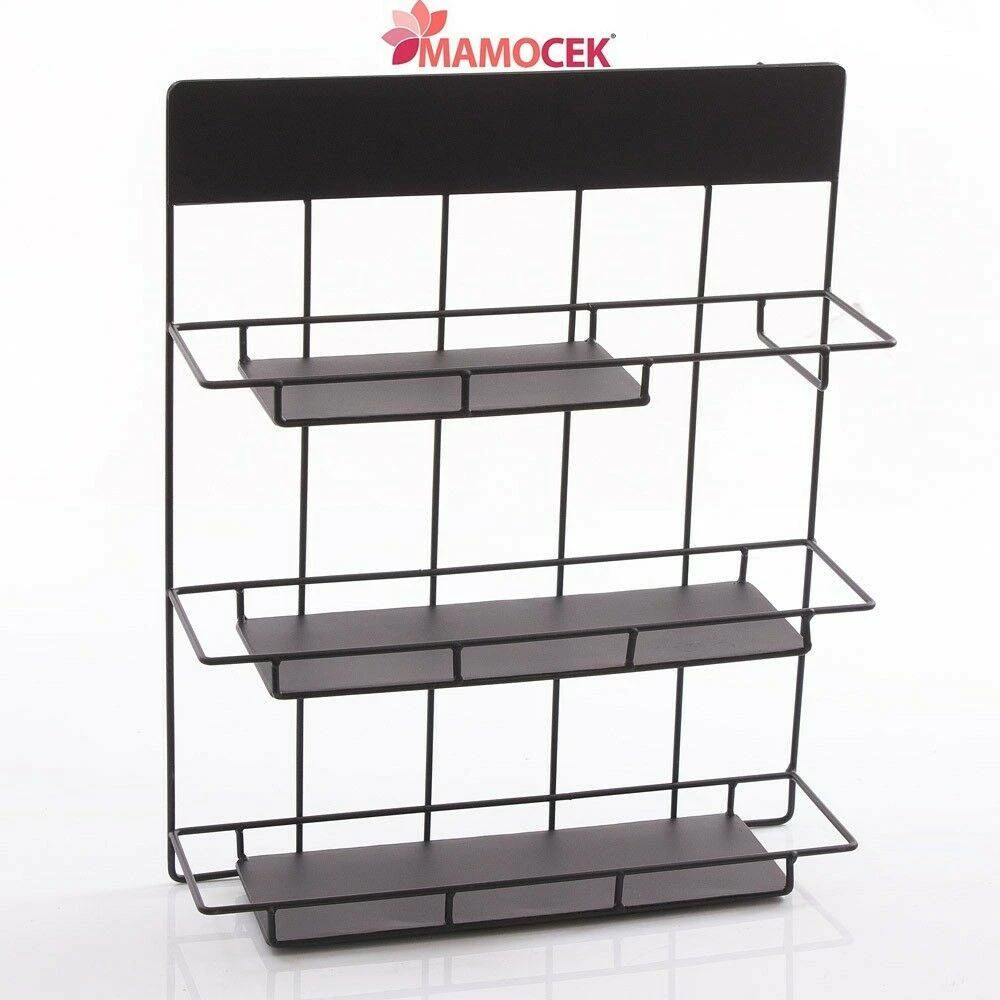 MENSOLA Ferro nero cm.40x11 h49 metallo cucina camera bagno moderno industriale