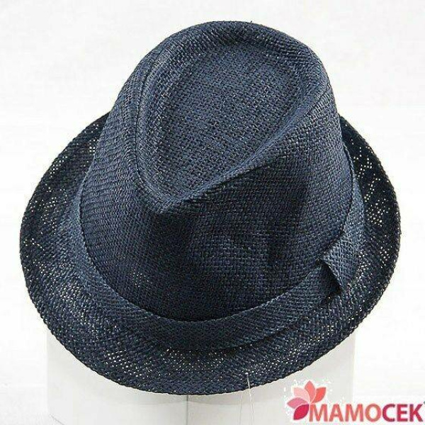 CAPPELLO Uomo carta paglia passeggio mare spiaggia estivo borsalino blu »  Mamocek