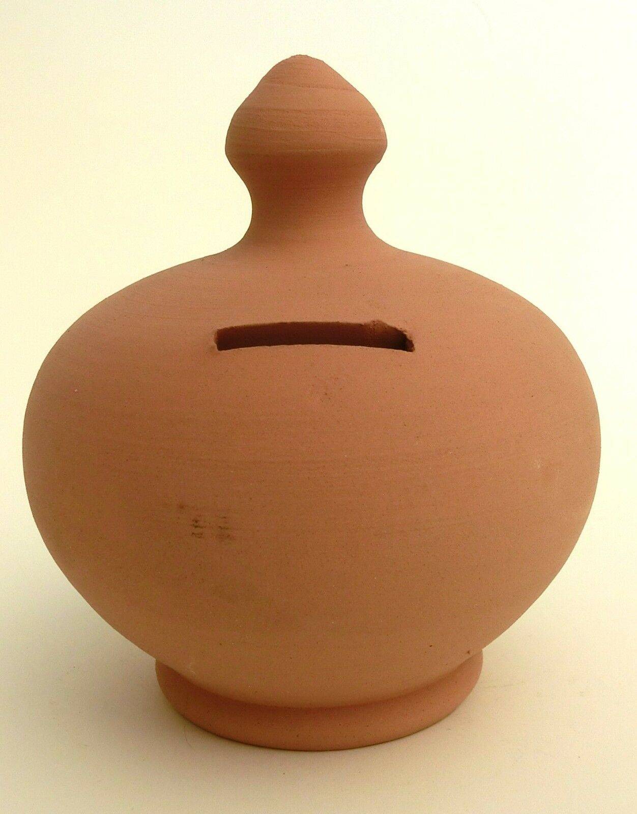 SALVADANAIO Terracotta 15cm senza tappo da rompere