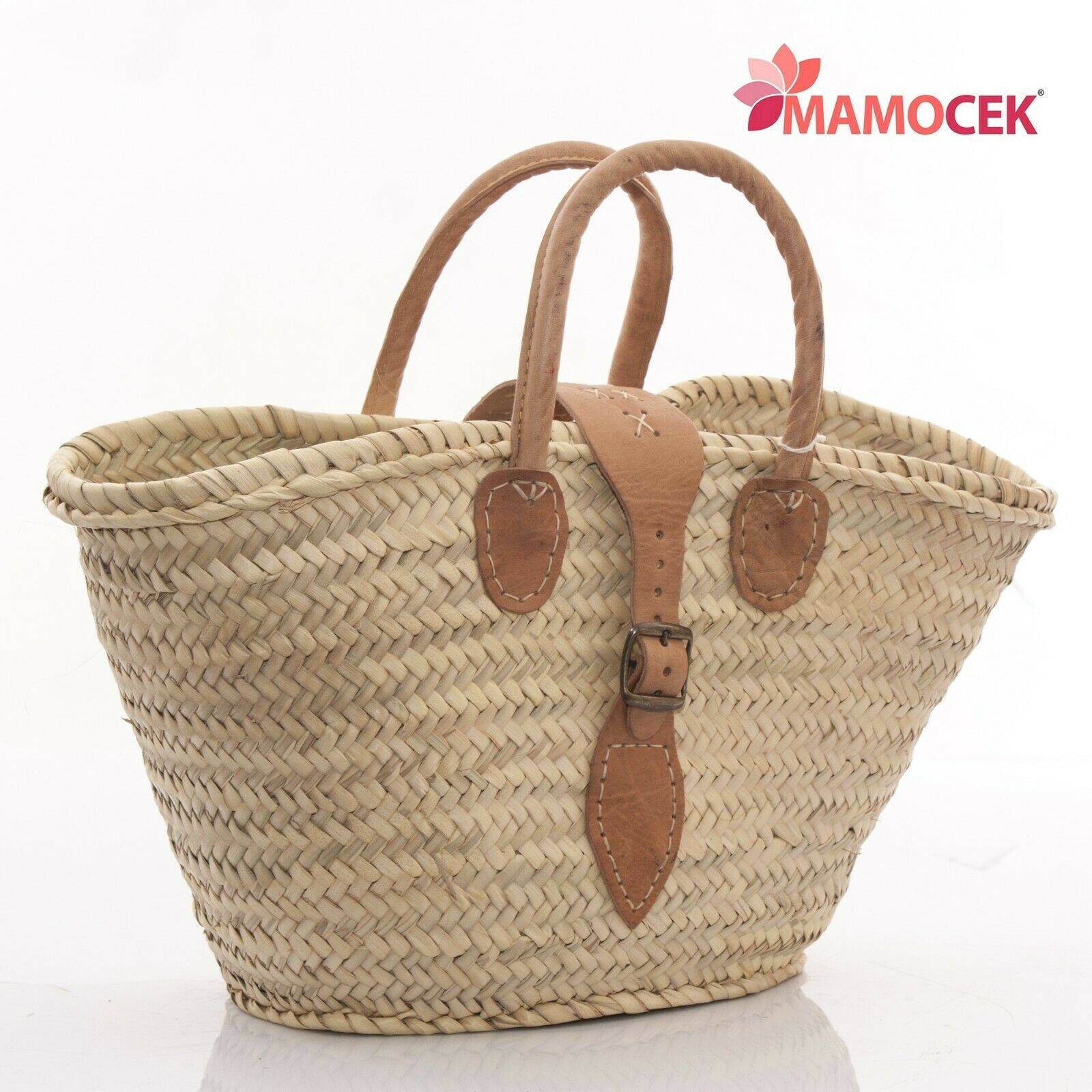 BORSA Coffa donna paglia cm48 h27 palma fibbia mare grezza da decorare »  Mamocek