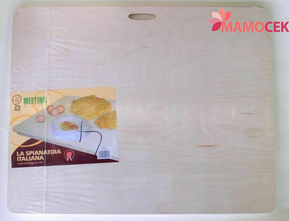 Euroshoppingonline Tagliere Per Pasta In Legno Multistrato Con Bordi – 75x50 Cm – Asse Per Impastare Pizza E Pasta Fresca
