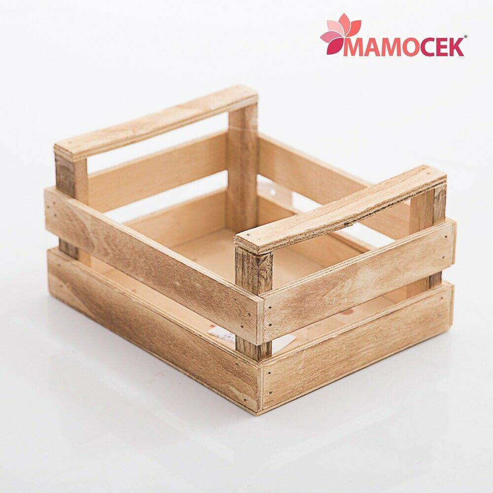 CASSETTA Doghe legno frutta vaschetta confezioni contenitore nocciola  21x17h8/11 » Mamocek