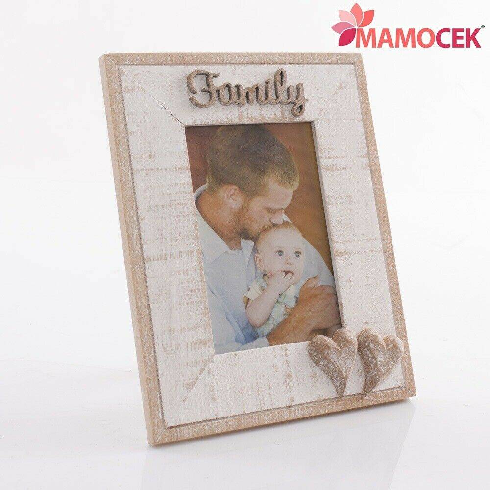 PORTAFOTO CORNICE Legno Family 16x20 bomboniera battesimo arredo casa  Shabby » Mamocek