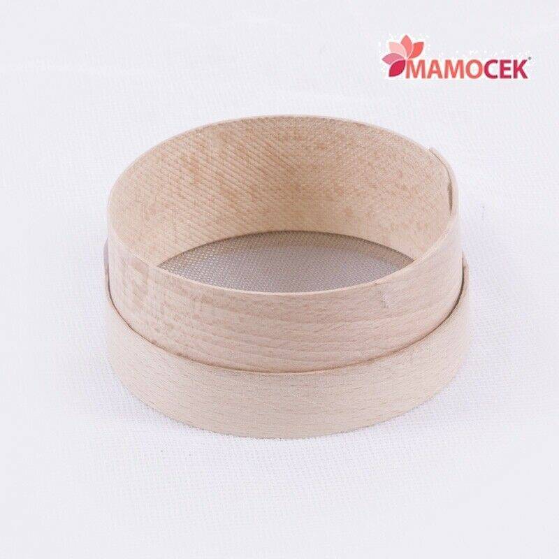 SETACCIO Legno faggio maglia fine 10cm rete metallica farina grano cereali  mini » Mamocek