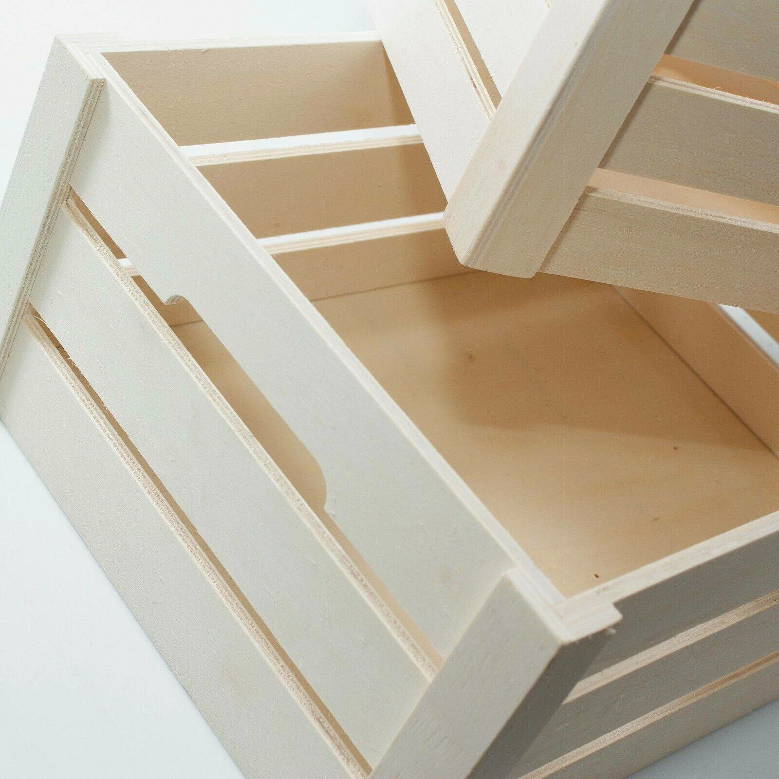 CASSETTA Legno vassoio doghe vaschetta frutta vetrine confezioni decoupage orto - immagine 3